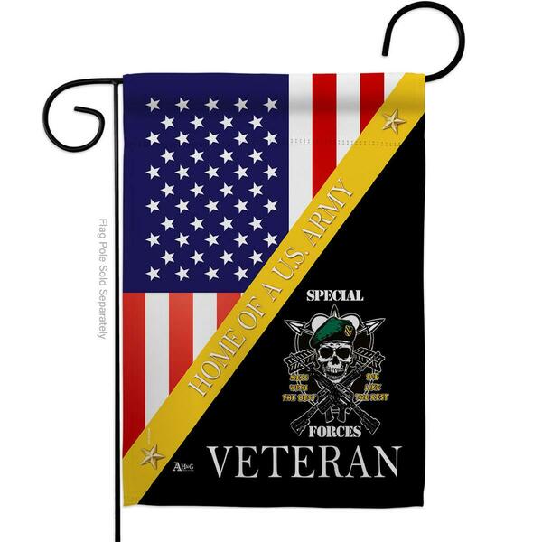 Guarderia 13 x 18.5 in. Home of Arny Special Forces Garden Flag with Armed Army Double-Sided  Vertical GU4208783